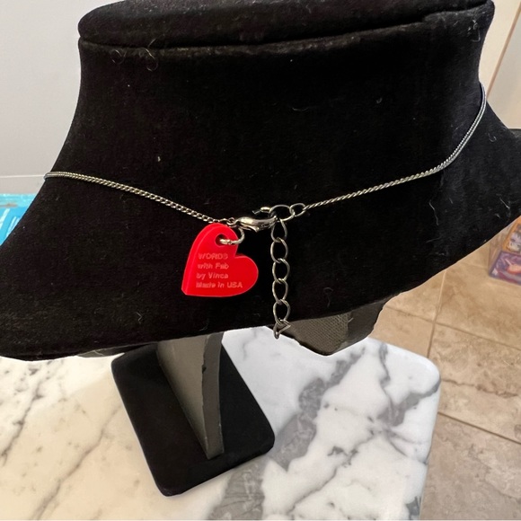 Vinca Fab.com collab necklace “Get Shit Done” acrylic funny girl boss - Picture 3 of 4